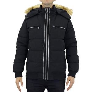 Nueva chaqueta acolchada de invierno de alta calidad para hombre con capucha de piel OEM cortavientos para hombre chaqueta de abrigo informal acolchada chaquetas de invierno para hombre - Product Image 2