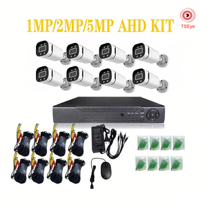 Sistema de Cámara de Seguridad con Cable, Kit de DVR CCTV Analógico para Exteriores, Audio y Video, Color Completo, 4K Ultra HD - Product Image 6