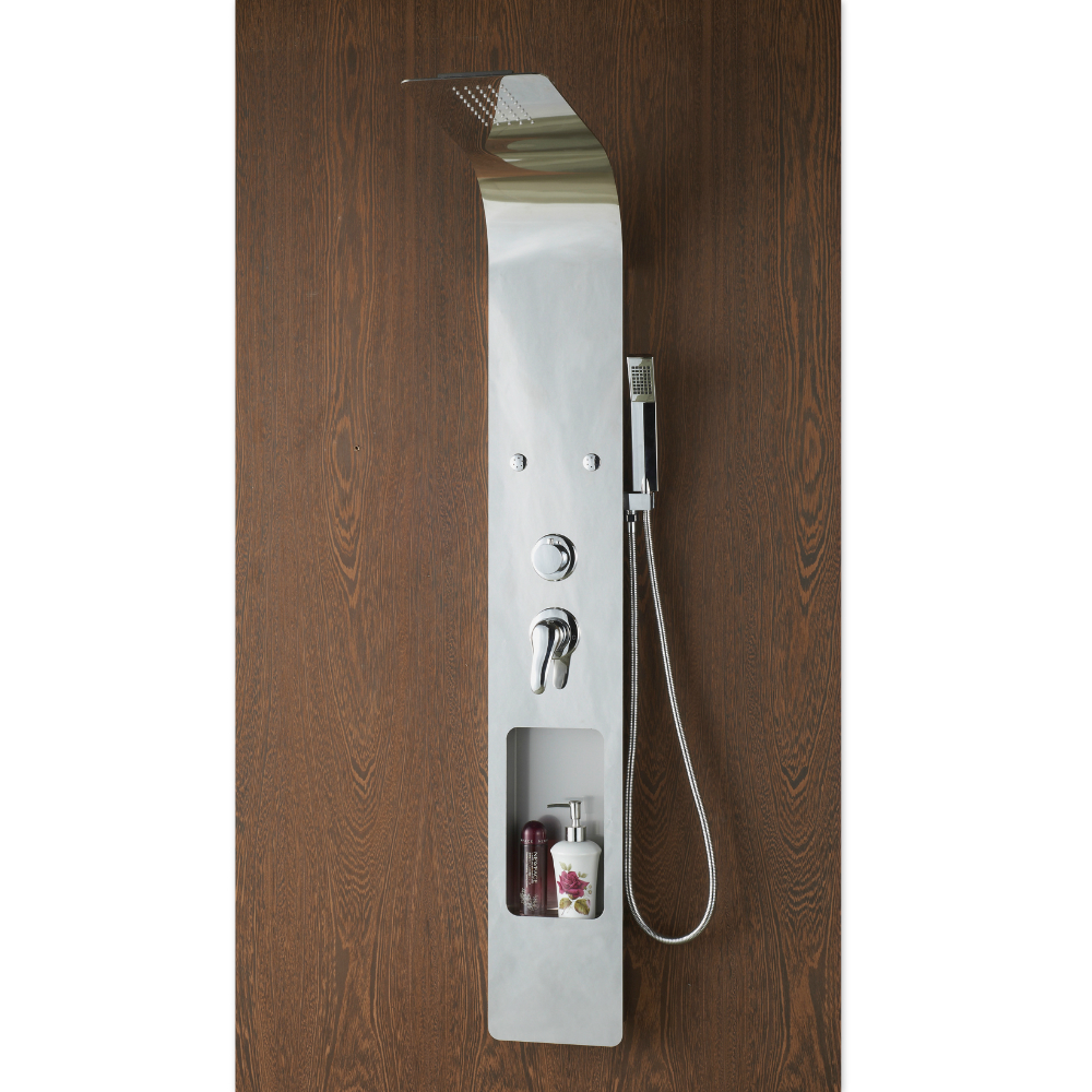 Современный многофункциональный смеситель для ванны, латунный корпус, полированный смеситель для душа, смеситель для ванной комнаты, душевая панель