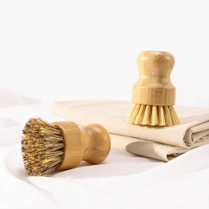 Low MOQ Kitchen Cleaning Dish <strong>Brush</strong> Set Bamboo &amp; Wood Pot <strong>Brush</strong> Sisal Bristle <strong>Hand</strong> Design Style Cleaning Tools for Home Bathroom - Product Image 5