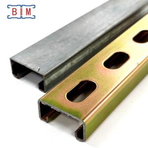 פרופיל פלדה מגולוון כפול מסוג יוניסטרט, בעל חריץ יחיד, דגם P1000T, 41X41X2.5 מ\\\"מ - Product Image 3