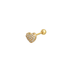 Pendientes de Plata de Ley S925 ROXI, Diseño de Corazón con Diamantes, Estilo Lujoso y Moderno - Product Image 1
