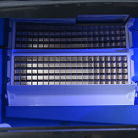 Macchina Automatica Commerciale per Produzione Blocchi di Ghiaccio 120kg Alta Produttività in Acciaio Inox con Controllo Touch Screen LED per Casa e Azienda