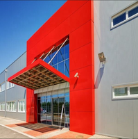 Panneaux composites en aluminium (ACP/ACM) modernes ignifuges pour usage hôtelier, revêtement PVDF, pour bardage mural et façade, marque Alucobond