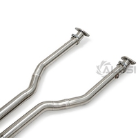 Pour Lexus ISF RCF 5.0L, échappement intermédiaire haute performance en acier inoxydable 304, système d'échappement avec section intermédiaire en Z intégrée