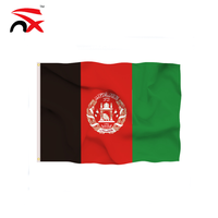 Vente chaude drapeau afghan fabriqué en usine 3x5ft grand drapeau national imprimé numérique polyester drapeau afghan