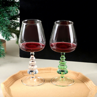 Weihnachtsbaum-Design Nordisches Trinkglas Hochwertiges Borosilikatglas Weingläser für Bars und Zuhause
