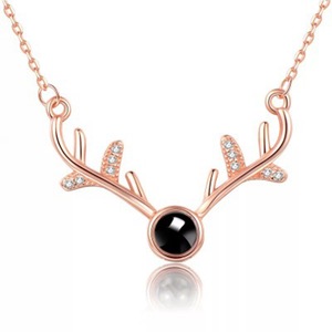 <span class=keywords><strong>Tik</strong></span> <span class=keywords><strong>Tok</strong></span> 100 langues je t'aime pendentif Projection colliers mariage saint valentin amour mémoire Projection collier - Product Image 6