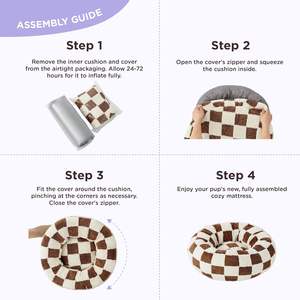 ที่นอนสัตว์เลี้ยงทรงโดนัทสำหรับสุนัขพันธุ์เล็กและแมวในบ้าน ช่วยลดความวิตกกังวล ให้ความรู้สึกสบาย ซักล้างได้ ดีไซน์น่ารักทันสมัย - Product Image 5