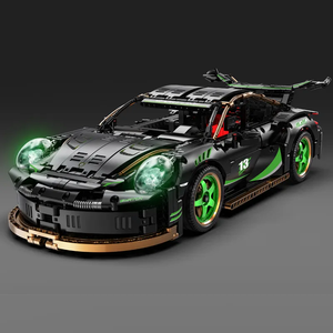 Nouvelle <span class=keywords><strong>voiture</strong></span> de sport télécommandée éclairante, transformable en robot, blocs de construction, ensemble de voitures, modèle de véhicule avec articulations mobiles - Product Image 6