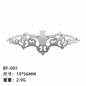 Nouveaux accessoires de bijoux de charme en alliage populaire marine argent chauve-souris gothique chapeau collier sac boucles d'oreilles - Product Image 2