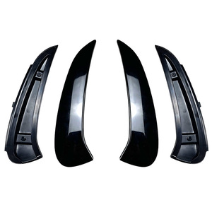Déflecteurs de vent arrière pour Mercedes-Benz Classe C, finition noire piano, texture carbone, ABS, fixation adhésive, compatible W206 S206 2022+ - Product Image 5