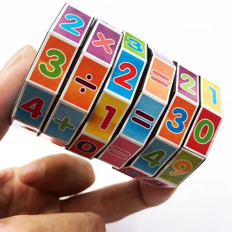 Montessori — jeu de Puzzle des nombres, Cube magique, mathématiques, nombres, accessoires pour enfants, apprentissage des nombres, mathématiques, entraînement, offre spéciale