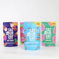 Op maat gemaakte LOGO bedrukte voedselverpakking gedroogd fruit snack Doypack aluminiumfolie plastic geurdicht ziplock staande pouch Mylar zak