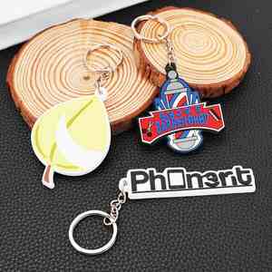 Llaveros de PVC blando 2D personalizados Llaveros de goma blanda 3D personalizados - Product Image 1