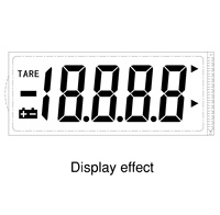 Ventes au prix d'usine, écran transparent noir et blanc, écran LCD monochrome réfléchissant TN