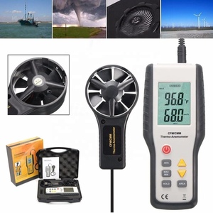 HT-9819 เครื่องวัดความเร็วลมแบบดิจิตอล LCD เครื่องวัดความเร็วลมแบบพกพาพร้อมกระเป๋าพกพา CFM/CMM เครื่องวัดความเร็วลม - Product Image 4