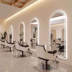 Espejo de Pared con Luces LED para Salón de Belleza y Barbería, Espejo de Peluquería, Equipo de Salón - Product Image 1
