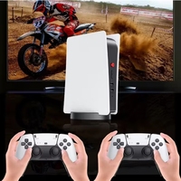 Console de jeu M5 avec manette sans fil 2,4 GHz, style PS5, sortie HD 4K, jeux vidéo rétro classiques