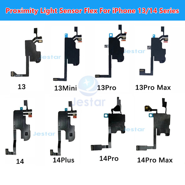 Original Front Ear Earpiece Speaker Proximity Light Sensor Flex Ribbon Cable For IPhone 12 13 14 15 Pro ProMax Mini Plus