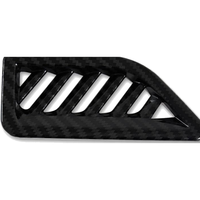 Ensemble de 2 garnitures décoratives pour aérateurs supérieurs avant en fibre de carbone pour tableau de bord Toyota Hilux Travo 2026