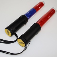 Bâton de signalisation portatif pour le contrôle du trafic en entrepôt, bâton d'avertissement LED portable rechargeable