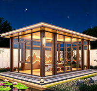Véranda Modulaire Quatre Saisons Moderne en Aluminium et Verre pour Jardin, Villa, Utilisation Extérieure – Vente en Gros, Fabrication Personnalisée