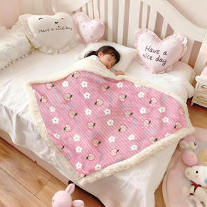 <span class=keywords><strong>Manta</strong></span> de Invierno Gruesa Personalizada de Poliéster, para Oficina, Siesta, Sofá, <span class=keywords><strong>Manta</strong></span> de Felpa de Coral - Product Image 3