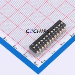 DSIC-C-12 DIP Switch Through hole Component (THT) Switch 12 2.54mm Black - Product Image 1