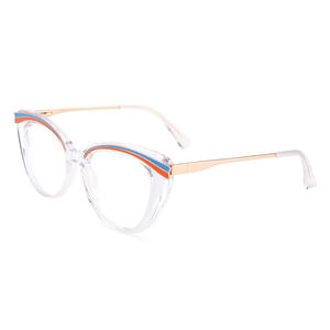 2025 nouveau Design unisexe acétate optique lunettes cadre haute qualité oeil de chat sourcil étudiant lunettes <span class=keywords><strong>tendance</strong></span> lunettes en gros - Product Image 2