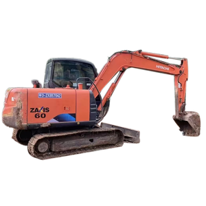 Excavatrice Hitachi ZX60 d'occasion de haute qualité, 6 tonnes, sur chenilles, importée du Japon, certifiée CE, avec accessoire de pincement et brise-roche - Product Image 1