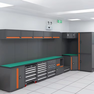 Armoire à outils d'atelier modulaire en acier robuste personnalisable poste de travail de <span class=keywords><strong>garage</strong></span> avec support OEM établi de stockage établi - Product Image 1