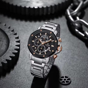 Marca superior NAVIFORCE 8065 Reloj de moda Relojes de cuarzo para hombres Reloj de pulsera deportivo resistente al agua Banda de acero inoxidable 2025 - Product Image 1