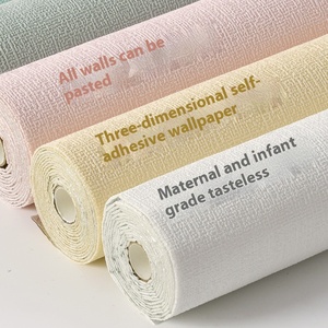 한 롤에 5M 방수 방습 자체 접착 벽지 거실 침실을 위한 충돌 방지 스테레오 벽 스티커 - Product Image 3