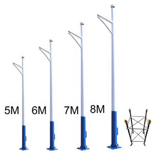Personalizado 12V LiFePO4 batería de litio 150W Luz de calle Solar COB LED 6000K sistema de energía al aire libre IP65 lámpara de aluminio cuerpo carretera - Product Image 4