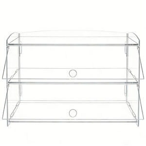 <span class=keywords><strong>ตู้</strong></span>โชว์อะคริลิคใสแบบถอดประกอบได้ 2 ชั้น สำหรับเค้ก โดนัท คัพเค้ก ขนมอบ และของสะสม - Product Image 2