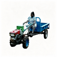 Motoculteur diesel 2 roues motrices 10HP 12HP 15HP 18HP, tracteur miniature portatif