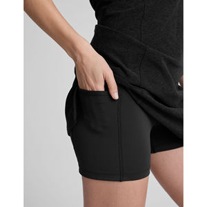 Vestido Deportivo Ajustado Personalizado para <span class=keywords><strong>Mujer</strong></span>, Talla XS, para Entrenamiento, Running, <span class=keywords><strong>Tenis</strong></span>, Yoga y Deportes al Aire Libre, <span class=keywords><strong>con</strong></span> Shorts Integrados Decorativos - Product Image 6