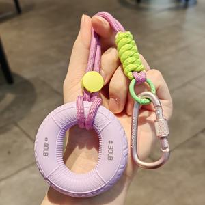 Offre Spéciale : Porte-clés Anneau Décoratif pour Clé de Voiture, Mousqueton, Sangle Réglable, Renforceur en Caoutchouc, Jouet, Outil de Fitness, Anti-stress - Product Image 1