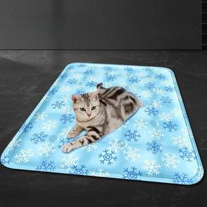 Tapis rafraîchissant pour animaux de compagnie en PVC d'été, épaissi pour chats et chiens, fournitures pour animaux de compagnie, coussin de glace pour animaux de compagnie, lavable, résistant aux rayures, coussin pour chenil - Product Image 1