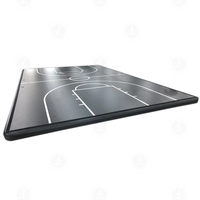 Prix d'usine DWF Matériel Gonflable Basketball Airtrack Sport Court Pour Trampoline Hall Arena