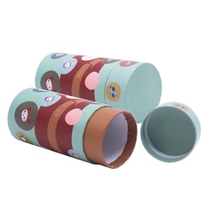 Luxury Custom Round Rose Gift Dessert Packaging Big Cylinder Piece Cardboard Hat Flower Box With Logo