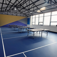 Revêtement de sol sportif en PVC Runsure, nettoyage facile, solution de pose rapide pour studio de Taekwondo, insonorisation 22 dB, marché thaïlandais, échantillon gratuit