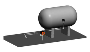 Compteur de niveau de réservoir à ultrasons avec interrupteur d'alarme, jauge de niveau GPL - Product Image 3