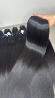 Letsfly Wholesale Straight Hair 18inch 100% Human Hair Double Weft Bundles Stock 9A Grade Natural Color Hair Extension