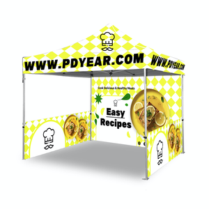 เต็นท์ศาลากลางแจ้งพับได้10x10พร้อมผนั<span class=keywords><strong>ง</strong></span>สำหรับ<span class=keywords><strong>ง</strong></span>านแสดงสินค้ากรอบอลูมิเนียมทนทาน3ม. <span class=keywords><strong>X</strong></span> 3ม. โลโก้ผลิตตามสั่ง - Product Image 2