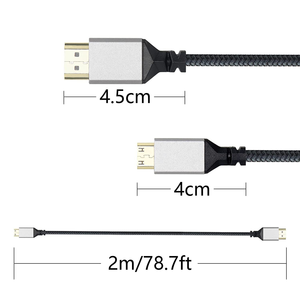 <span class=keywords><strong>Câble</strong></span> HD tressé en nylon V2.0 Mini mâle-mâle pour HDTV, rallonge 1M/1.5M/2M/3M/5M/<span class=keywords><strong>10M</strong></span> pour projecteur, caméra, TV 4K - En stock - Product Image 3