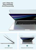 Étui transparent résistant aux chocs pour ordinateur portable, housse de protection anti-rayures pour MacBook Pro 13.3/Air 13.3 pouces, haute transparence
