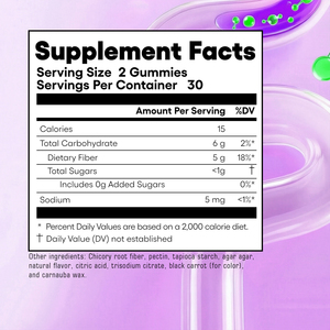 Gummies à absorption rapide avec fibres : favorisent la défense immunitaire et stimulent l'absorption des nutriments grâce aux fibres alimentaires – Complément alimentaire - Product Image 6