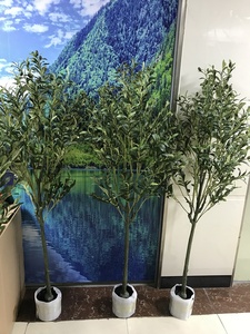 Árbol de <span class=keywords><strong>Olivo</strong></span> Artificial de 150 cm, Planta de Tela de Seda de 59 Pulgadas, Bonsái de <span class=keywords><strong>Olivo</strong></span> Artificial para Decoración de Restaurantes - Product Image 3